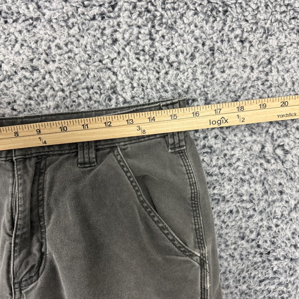 Carhartt Pants Mens 31x34 Gray Relaxed Fit Rugged Flex Canvas Carpenter Workwear - Picture 12 of 16